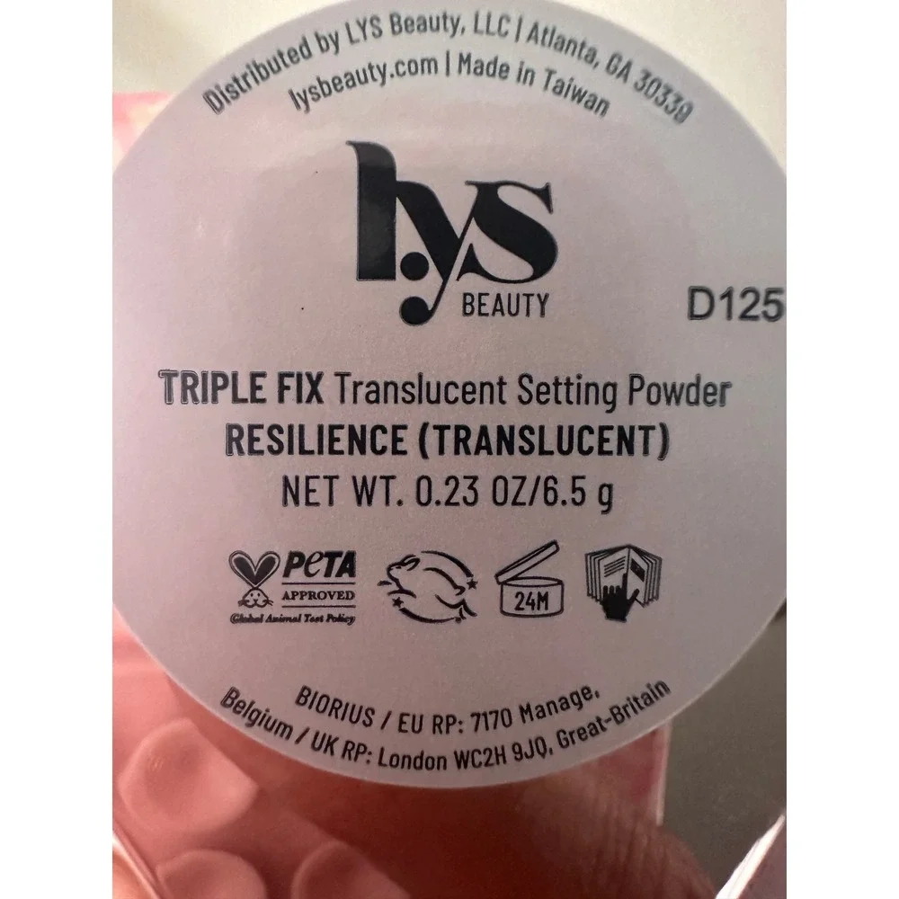 LYS‎ Beauty Setting Powder Womens 0.23oz Translucent Good Triple Fix Resilience